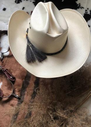 Американская шляпа, белая ковбойская стильная настоящая usa, вестерн, кантри3 фото
