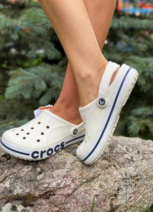 Сабо мужские крокс crocs bayaband белые2 фото