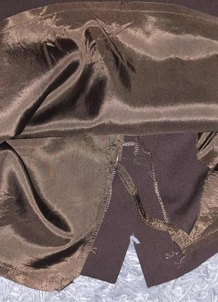 Стильная юбка/коричневая. бренд renzo5 фото