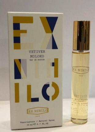 Мини-парфюм унисекс ex nihilo vetiver moloko 20 ml, экс нихило ветивер молоко