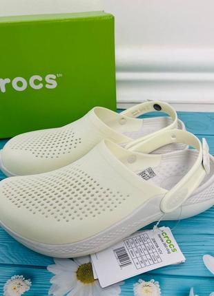 Сабо крокс, crocs literide 360 білі чоловічі жіночі новинка