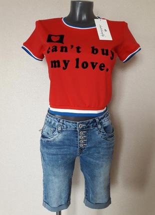 Трендовая,крутая,яркая,молодежная укороченная футболка-топ с бархатным принтом1 фото