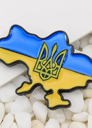 Значок 💙💛 брошка україна патріотичний прапор герб україни новий якісний