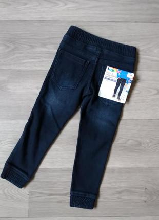 Теплі джинси термо джинси джогери 86 92 lupilu2 фото