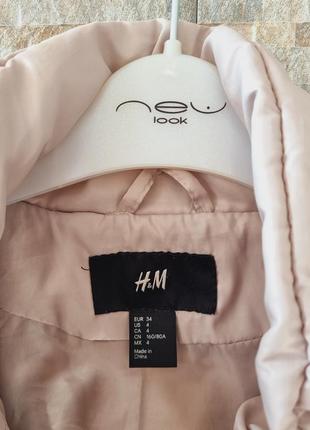 Демисезонна стьобана куртка h&m 34-36 / xs-s7 фото