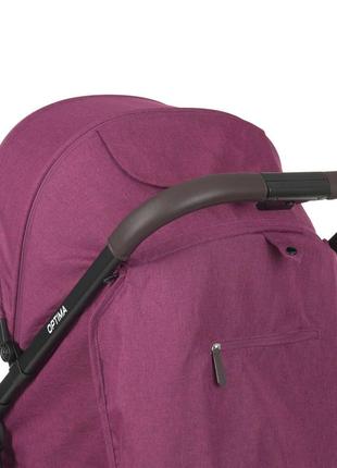 Прогулочная коляска el camino optima me 1083 оптима, purple