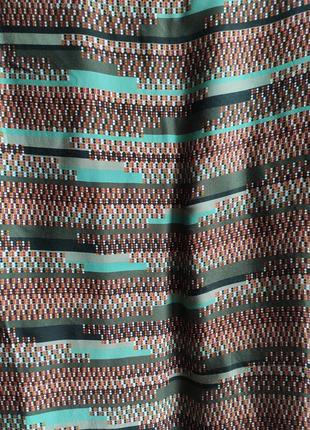 Сукня шовкова міді з довгим рукавом зелена вінтажна хіппі стиль thelma & louise5 фото