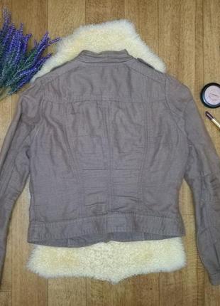 Стильная косуха куртка курточка из льна от h&m размер l-xl2 фото