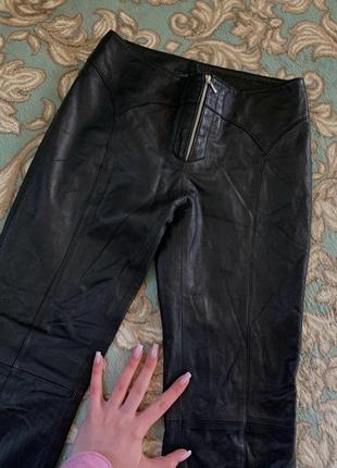 Чорні шкіряні штани від paule clement6 фото