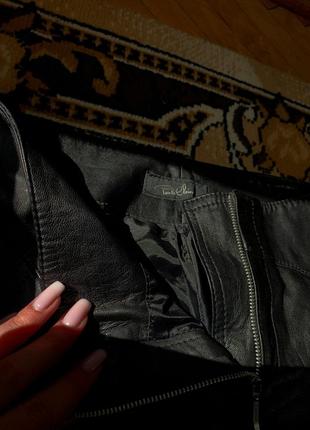 Чорні шкіряні штани від paule clement4 фото
