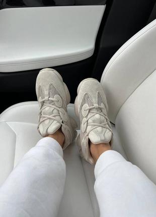 Кроссовки кроссы адедас изи буст adidas yeezy boost 500 beige2 фото