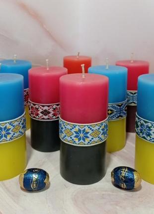 Свечи, патриотические свечи, украинские свечи5 фото