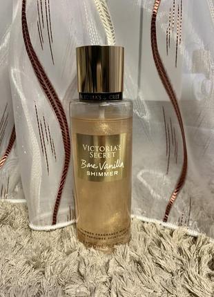 Спрей для тіла victoria's secret bare vanilla shimmer/ оригінал vs1 фото