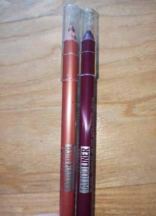 Гелевый карандаш для век maybelline new york tattoo liner 942 спелая ягода3 фото