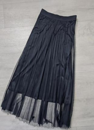 Черная фатиновая юбка1 фото