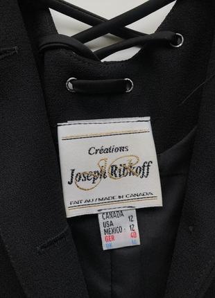 Шикарное платье пиджак канадского бренда joseph ribkoff открытая спина со шнуровкой смокинг стиль black tie5 фото