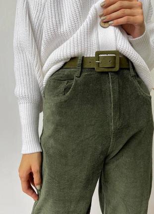 Женские брюки вельветовые 2 цвета, 42-48 размеры4 фото