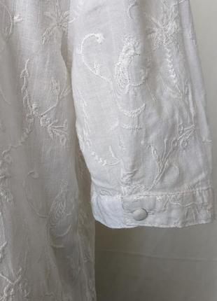 Біла блуза з вишивкою warehouse6 фото
