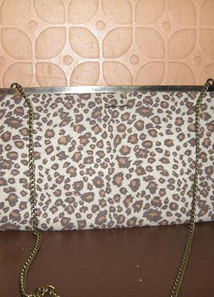 Леопардовый клатч сумочка3 фото