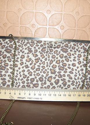 Леопардовый клатч сумочка