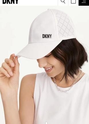 Кепка бейсболка белая новая оригинал dkny donna karan