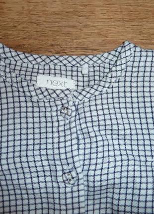 Next 09/2017 рубашка, блузка некст на 9-12 мес, 100% коттон,4 фото