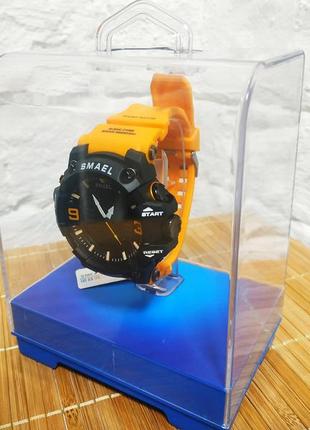 Брендовий наручний годинник smael з цифровим табло і кварцовим механізмом за супер ціною.3 фото