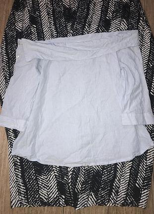 Сорочка в смужку,відкриті плечі