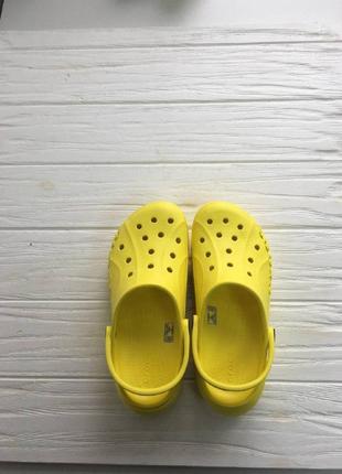 Крокси на платформі баябенд crocs bayaband platform lemon (жовтий)3 фото