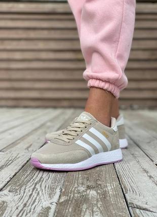 Женские кроссовки adidas iniki beige #адидас2 фото