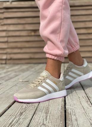 Женские кроссовки adidas iniki beige #адидас5 фото