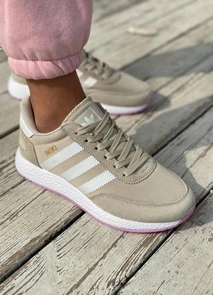 Женские кроссовки adidas iniki beige #адидас10 фото