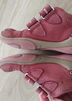 Черевики туфлі для дівчинки весна нубук4 фото