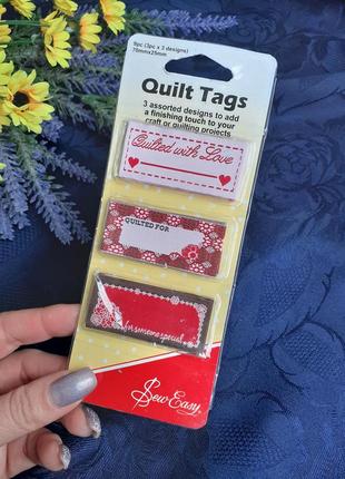 Dritz quilting 💕🧸 этикетки бирки нашивки сделано с любовью стегано для  кого то особенного для изделий ручной работы винтаж1 фото