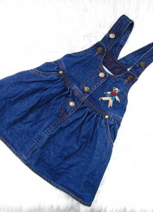Стильний джинсовий сарафан плаття ticaid