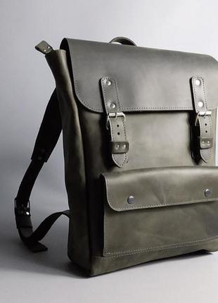 Кожаный рюкзак, стильный кожаный рюкзак, кожаный рюкзак для ноутбука, мужской кожаный рюкзак6 фото