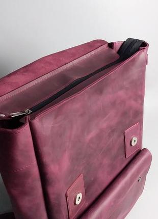 Кожаный рюкзак, стильный кожаный рюкзак, кожаный рюкзак для ноутбука, мужской кожаный рюкзак3 фото