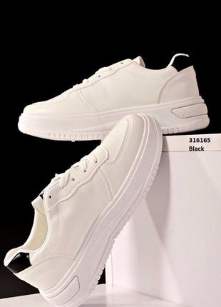 Качественные белые кроссовки - кеды женские.  демисезон3 фото