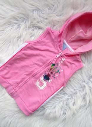 Стильна жилетка з капюшоном disney minney mouse