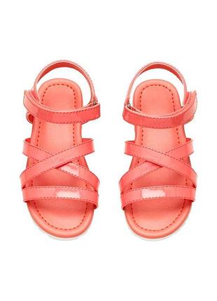 Сандалі h&m з ремінцями яскравого кольору для дівчинки