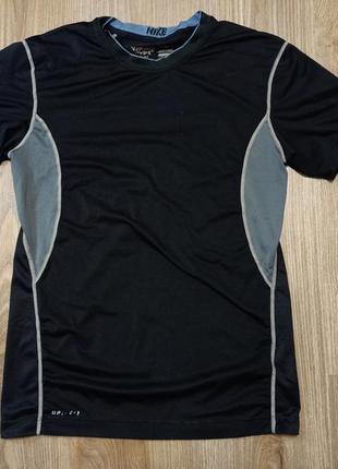 Термо футболка nike pro розмір л чорна спортивна термуха компресіонка найк про