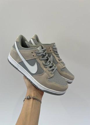 Кроссовки nike sb dunk grey "