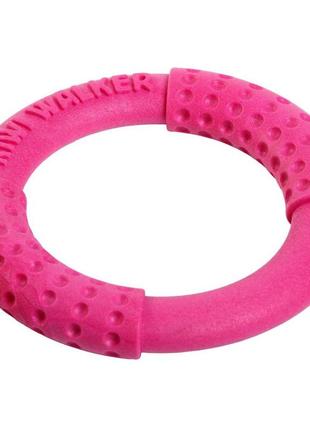 Іграшка для собак kiwi walker кільце рожеве 13 см2 фото