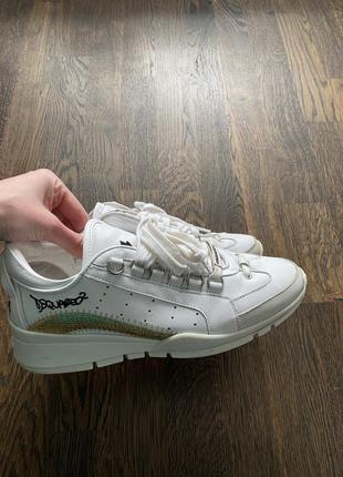 Белые кроссовки, люксовый бренд4 фото