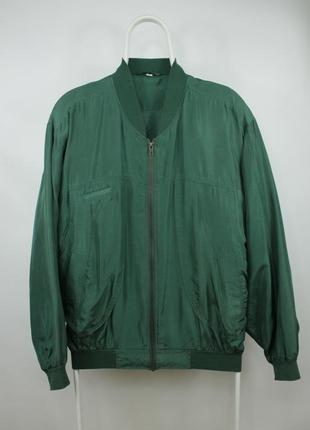 Винтажный шелковый бомбер international gatsby silk bomber jacket vintage