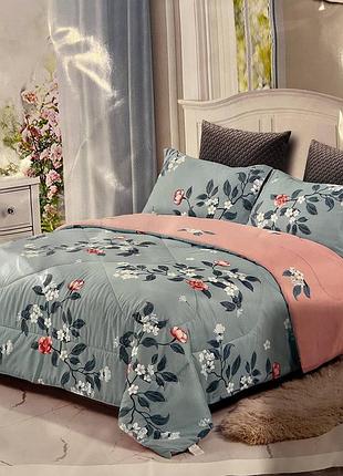 🥑🥑 комплект постільної білизни 
страйп сатин 💝 євро ковдра