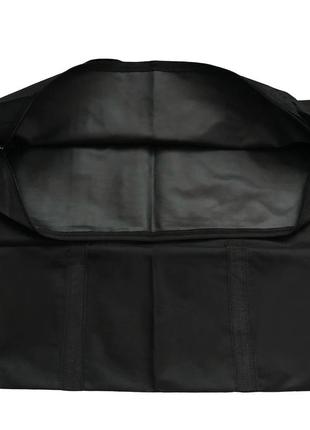 Велика чорна текстильна сумка баул, тканинний дорожній пакет для речей, місткий мішок для переїзду8 фото