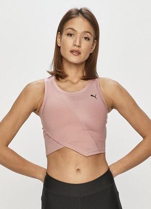 Майка puma studio crop lace tank