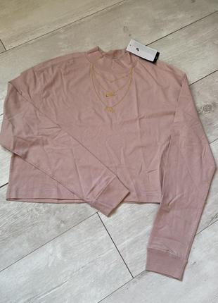 Кофта полугольф nike блузка sportswear dm2792 розовый loose fit6 фото