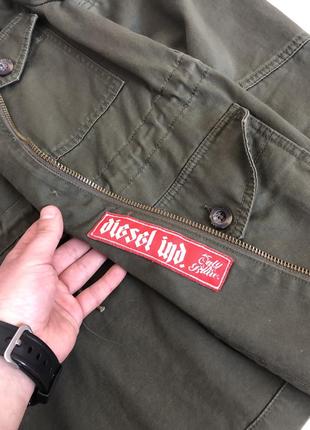Куртка парка с нашивками diesel military patchwok10 фото